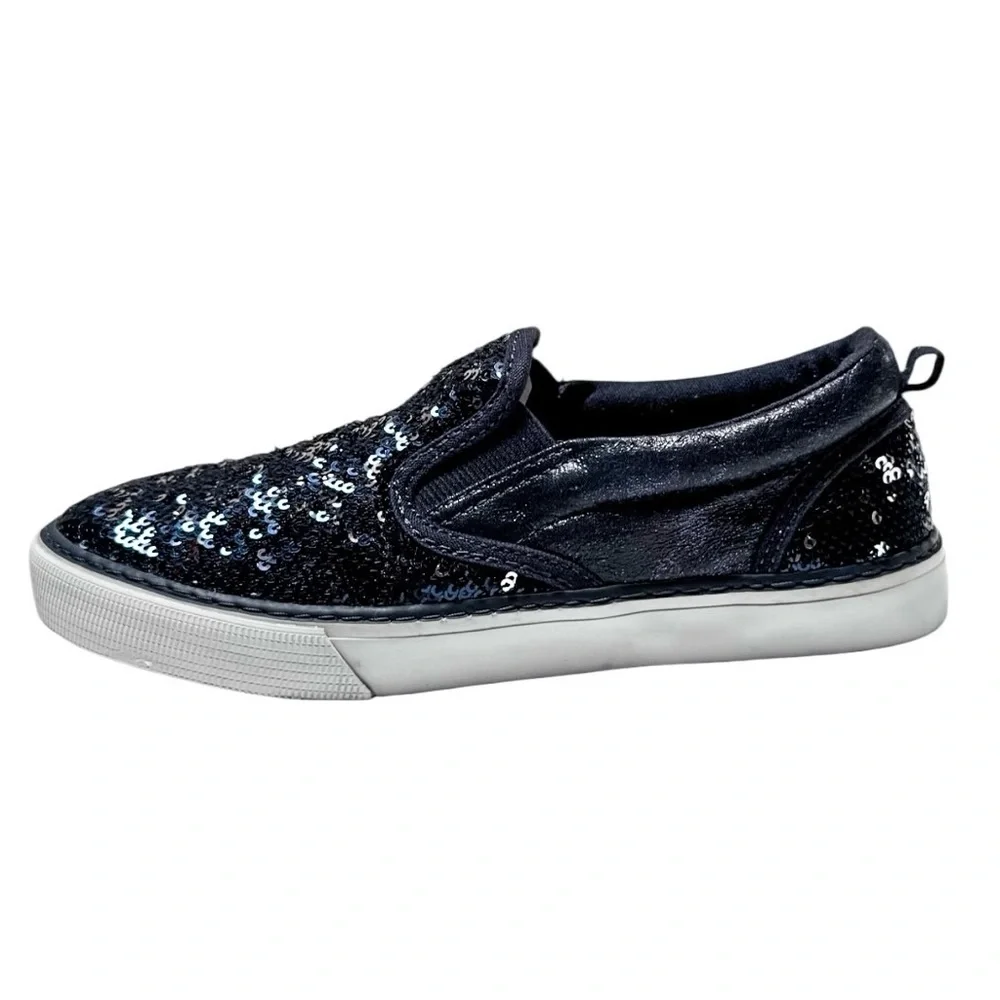 Gap Kids Flippy Sequin Slip-On Sneakers Navy Blue